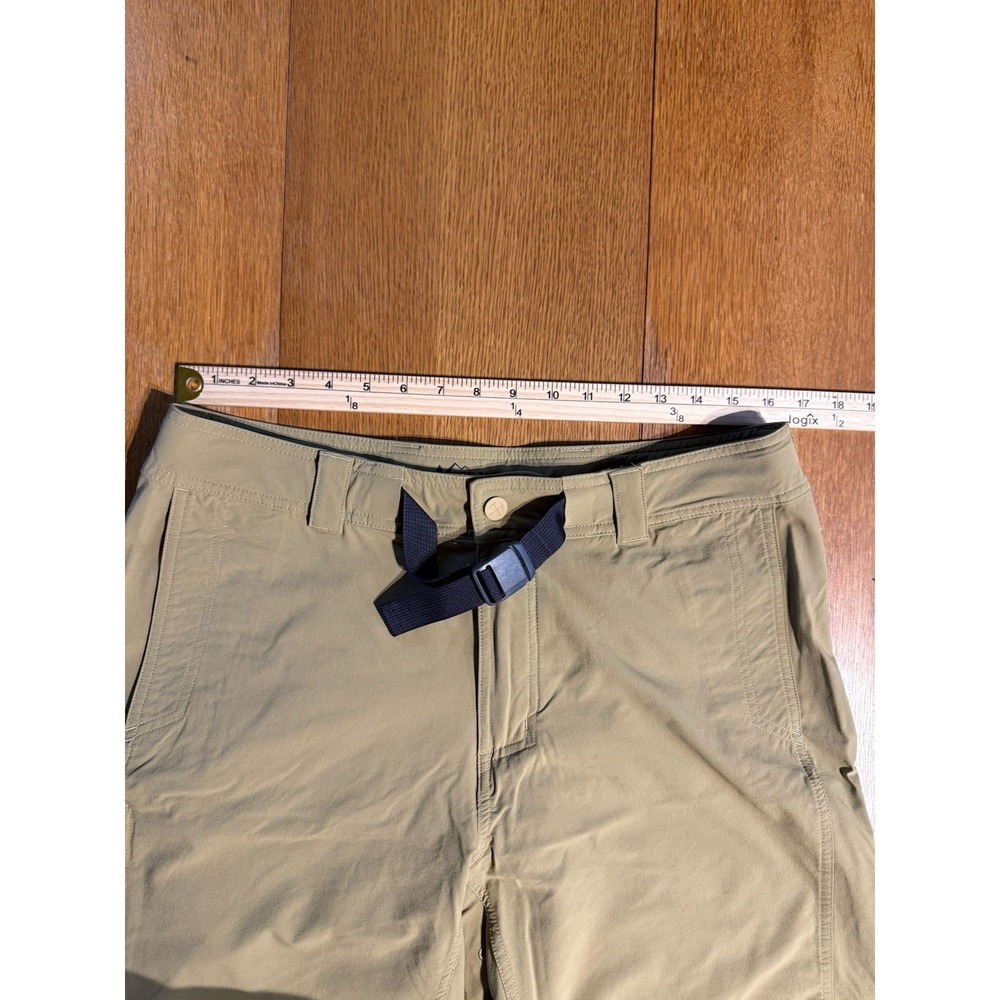 REI Co-op Hiking‎ Shorts Men's 36 Beige Belted Nylon Spandex Trail 11" Inseam - Picture 2 of 11